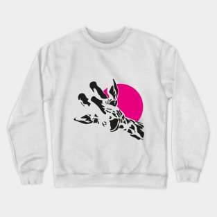 funny looking giraffe Crewneck Sweatshirt